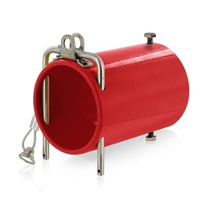 Leviton 49COP-R 49 Series Single Pole Rhino-Hide High Amperage In-Line Coupler, Industrial Grade, RED