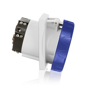 Leviton W2125-R6 Power Supply Receptacle, 125, 200-250V, Clear Position