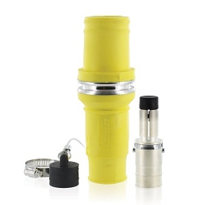 Leviton 49M64-Y Rhino-Hide 49 Series Single Pole Male Connector, 646 MCM, Yellow