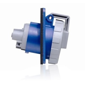 Leviton 320R6W Receptacle Watertight Pin and Sleeve Connector, 20A, 250V