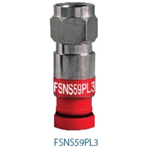 Belden FSNS59PL325 Coaxial Cable Connector, 25-Pack, for Plenum Use