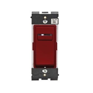 Leviton REL06-RE RENU LED Dimmer Switch, 300W Dimmable LED, 600W Incandescent, Single Pole or 3-Way/Multi-Location, Red Delicious