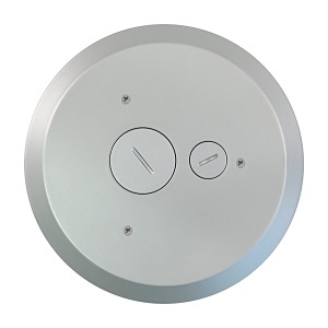Leviton PT5FF-GY Furniture Feed Cover for 5" Poke-Through Floor Box PT500, Gray