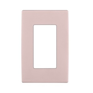 Leviton REWP1-FP Renu Wall Plate, Pink Lemonade, Snap-On, Waterproof