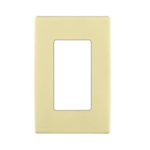 Leviton REWP1-CS Renu 1-Gang Snap-On Wall Plate, Corn Silk