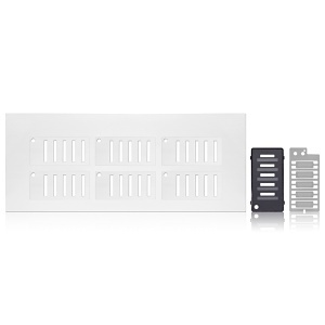 Leviton DCK05-CE D4000 Dimensions Scene Controller Color Change Kit with Customizable Labels, Black