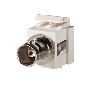 Ortronics KSBNC75 Keystone BNC Feedthru 75 Ohm Connectors, White