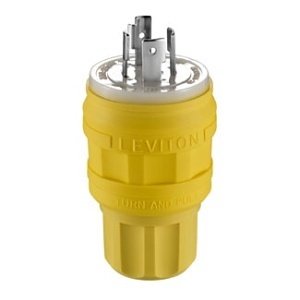 Leviton 26W75 Wetguard Watertight Locking Plug
