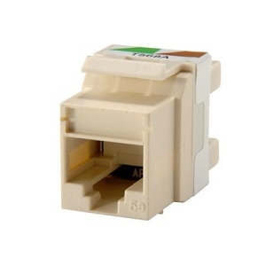 Ortronics KS5E-99 Keystone Jack, 25-Pack, Cat5e, White Ivory