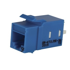 Ortronics KT2J5E25-36 Keystone Jack, Pack of 25, Blue