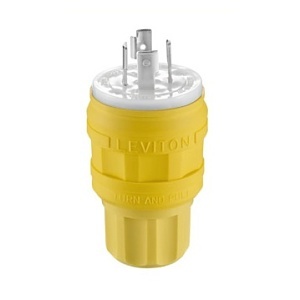 Leviton 28W77 Wetguard Watertight Locking Plug