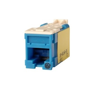 Ortronics HDJ6A25-36 CAT6a Clarity High Density Jack, T568A/B, 25-Pack, Blue