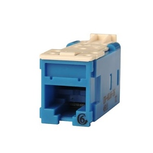 Ortronics HDJ625-36 CAT6 Clarity High Density Jack, T568A/B, 25-Pack, Blue