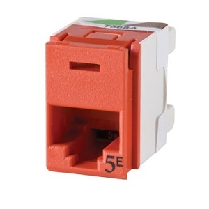Ortronics PJ5E00-42 Clarity 5E Panel Jack, Red