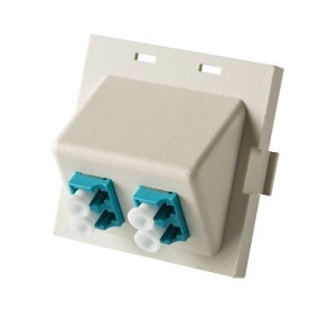 Ortronics 60900367 SII,2/LC/DX,AQUA,MM,FLUSH,FOG