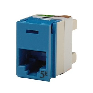 Ortronics PJ5E00-36 Panel  Clarity 5e Keystone Jack, Blue