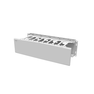 Ortronics SHMC3RU-W Horizontal Cable Manager Single Sided Cover 3RU Width