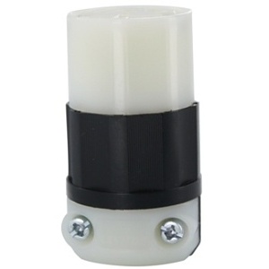 Leviton 4765-C Connector, 15A 125V/10A 250V Non-Grounded 3-Pole 3-Wire