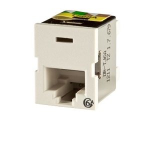 Ortronics TJ6A-13 CAT6 TracJack Keystone Jack, T5668A/B, Ivory