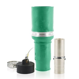Leviton 49F64-G Rhino-Hide 49 Series Single Pole Female Connector, 646 MCM, Green