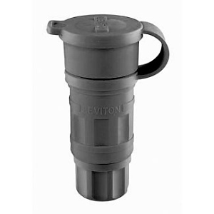 Leviton 27W74-B Wetguard Watertight Locking Connector, Black