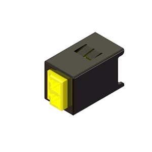 Ortronics HDHFM-FLC2CI-00 HDFM Fiber Module with HiLOC Boot, Duplex, LC, Yellow