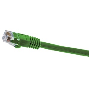 Hubbell NSC6GN15 netSELECT 24/8 CAT6 Patch Cord, Slim, Snagless, PVC-CM, 15' Green