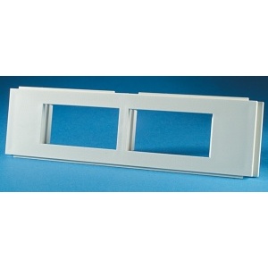 Ortronics 41200004 Wall Plate, MMO II Plate 2/Series II PC, White, Empty