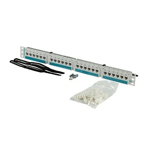 Ortronics PHD66U24-W Patch Panels, 24-Port Cat6/110 Flat, White