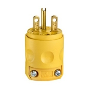 Leviton 615PV Dead Front Plug, 2-Pole 3-Wire