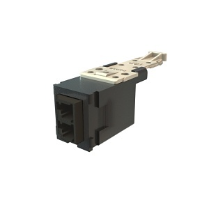 Ortronics HDFM-HLC2CU-00 HDJ Insert, Hybrid, Black Housing, Black