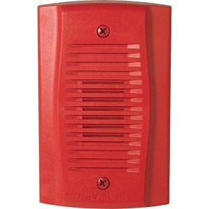 System Sensor MHRA Mini Horn with Selectable Tone, Red