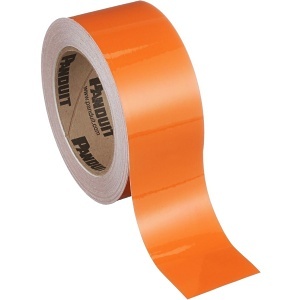 Panduit T200X000RUT Reflective Continuous Tape, 2", Orange