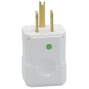 Leviton 8256-V Connectors, WH Python Plug HG 2PO 3WI 5-15P 15A125V