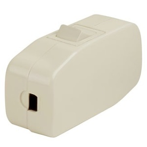 Leviton 5410-I Heavy Duty Cord Switch, Brown