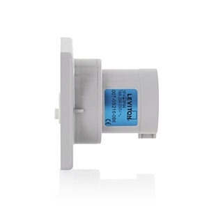 Leviton S432-B9 International Inlet, 4-Pole, 5-Wire, 32A, 208-250V, Blue