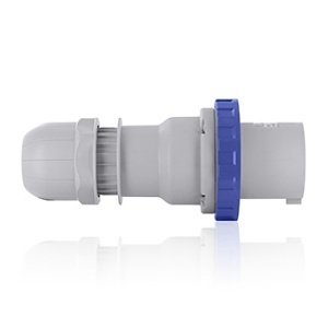 Leviton W363-P9 Connectors, BU PNandSL Plug 3P4W 63A 200-250V 9H CL POS