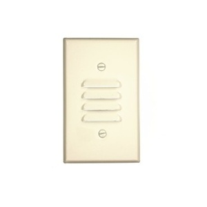 Leviton 78080 Wall Plate, 1-Gang, Center Vertical Louvre