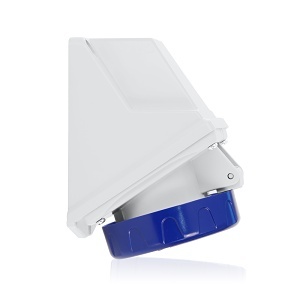 Leviton W432-S9 International Pin and Sleeve Outlet, Blue