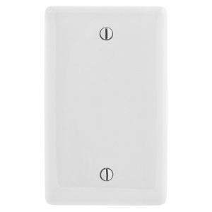 Hubbell NPJJ13W Jumbo 1-Gang Blank Wallplate, White