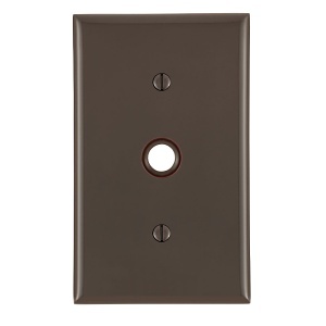 Leviton 80718 Wall Plate, 1-Gang Telephone Thermoplastic, Brown