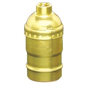 Leviton 8004 Incandescent Lampholder, Keyless, Single Circuit, Aluminum