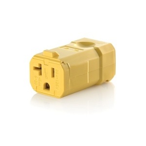 Leviton 5359-VY Connectors, YL Python Conn 2PO 3WI 5-20R 20A125V