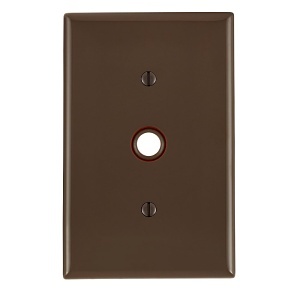 Leviton PJ11 Wall Plate, Cable, Brown