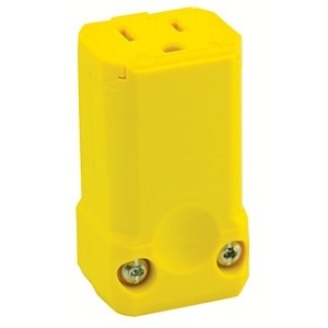 Leviton 5259-VY Connectors, YL Python Conn 2PO 3WI 5-15R 15A125V