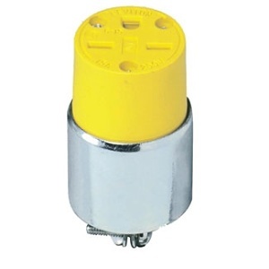 Leviton 615CA IEC Receptacle 3-Pole 4-Wire 63A 200/250V IP44