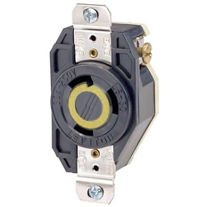 Leviton 2610 Receptacle Lock, 2-Pole, 3-Wire, L5-30, 30A, 125V