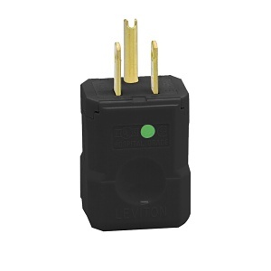 Leviton 8256-VB Python Plug, Hospital Grade, 2-Pole 3-Wire, NEMA 5-15P