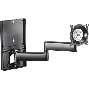 Chief KWDSK110B Dual Arm Metal Stud Wall Mount, Mounts Dual Swing Arm to Single Steel Stud, Extends over 15" (381mm), Black