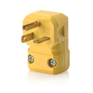 Leviton 5456-VA Connectors, YL Python Plug AGL 2PO 3WI 6-20P 20A250V